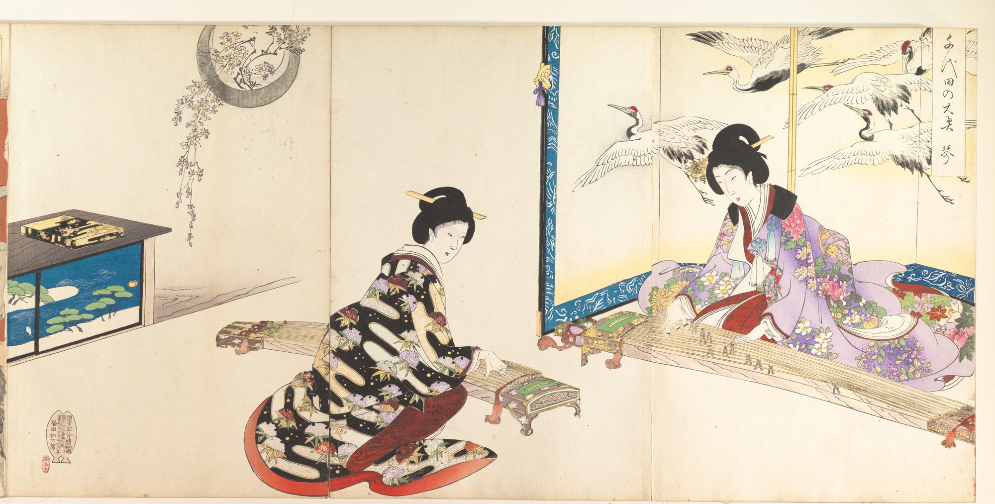 楊洲周延「千代田の大奥」(メトロポリタン美術館蔵)