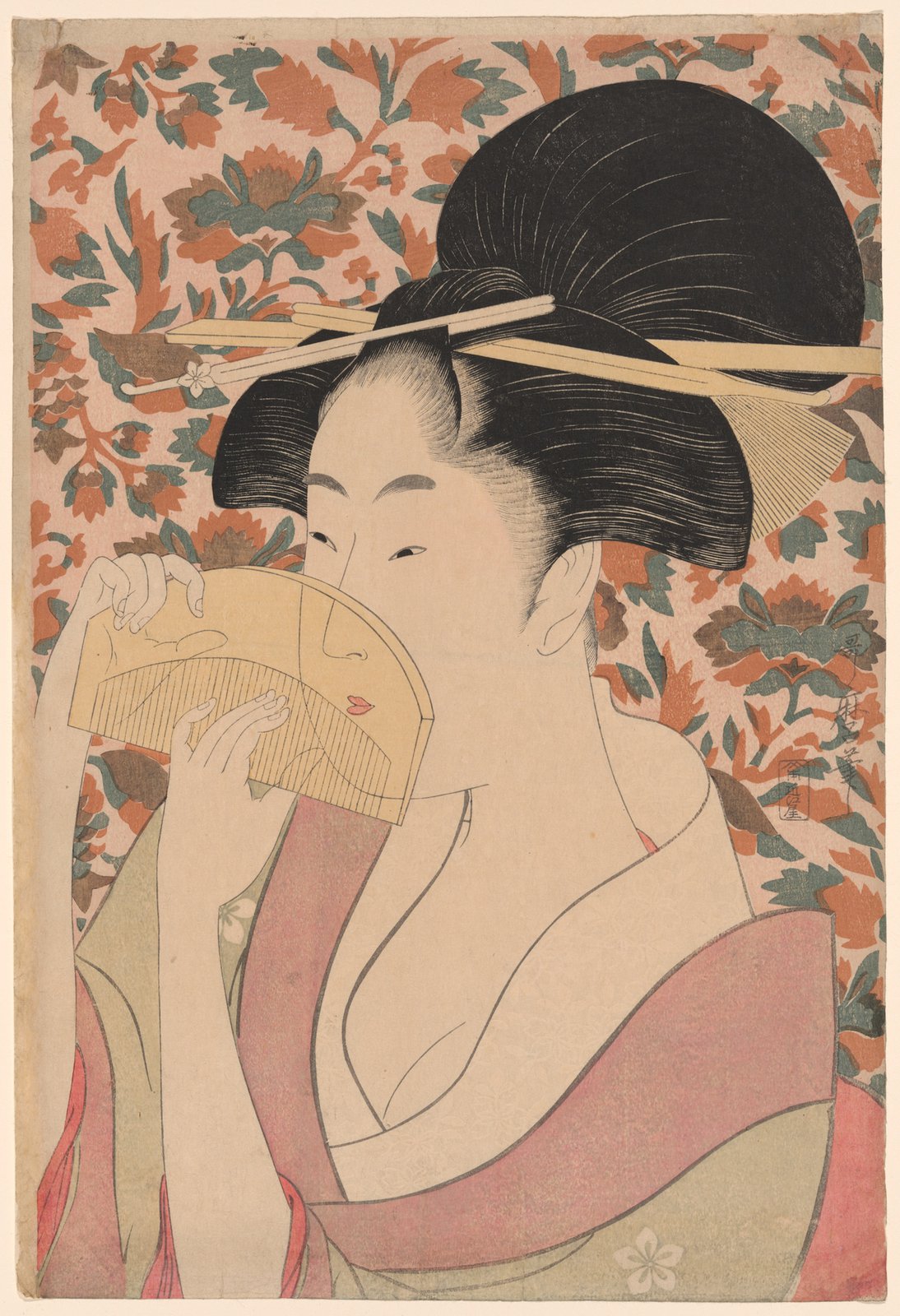喜多川歌麿「櫛」